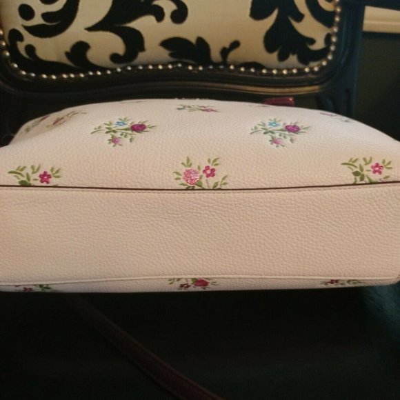 🌹🥀HTF🥀🌹NeW COACH CROSS STITCH FLORAL PRAIRIE ROSE SATCHEL HANDBAG F22829 - Picture 9 of 15